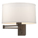 Simple Swing Arm Sconce in Bronze - 209250-SKT-05-SE1295 by Hubbardton Forge