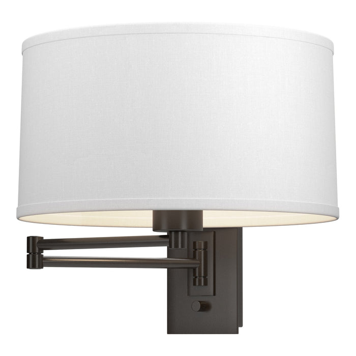 Simple Swing Arm Sconce in Oil Rubbed Bronze - 209250-SKT-14-SF1295 by Hubbardton Forge