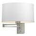 Simple Swing Arm Sconce in Vintage Platinum - 209250-SKT-82-SF1295 by Hubbardton Forge