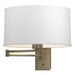 Simple Swing Arm Sconce in Soft Gold - 209250-SKT-84-SF1295 by Hubbardton Forge