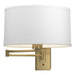 Simple Swing Arm Sconce in Modern Brass - 209250-SKT-86-SF1295 by Hubbardton Forge