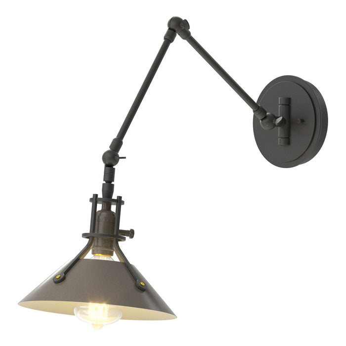 Henry Sconce in Black with Dark Smoke Accent - 209320-SKT-10-07 by Hubbardton Forge