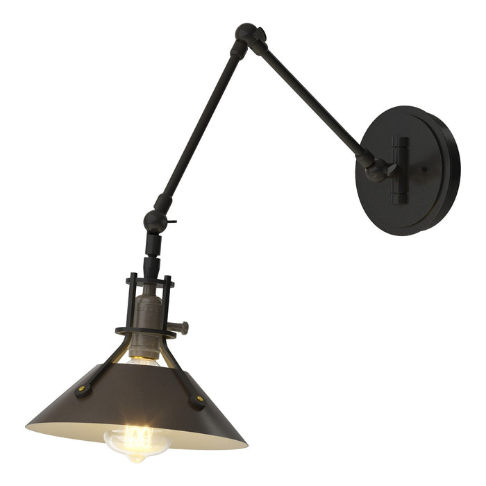 Henry Sconce in Black with Oil Rubbed Bronze Accent - 209320-SKT-10-14 by Hubbardton Forge