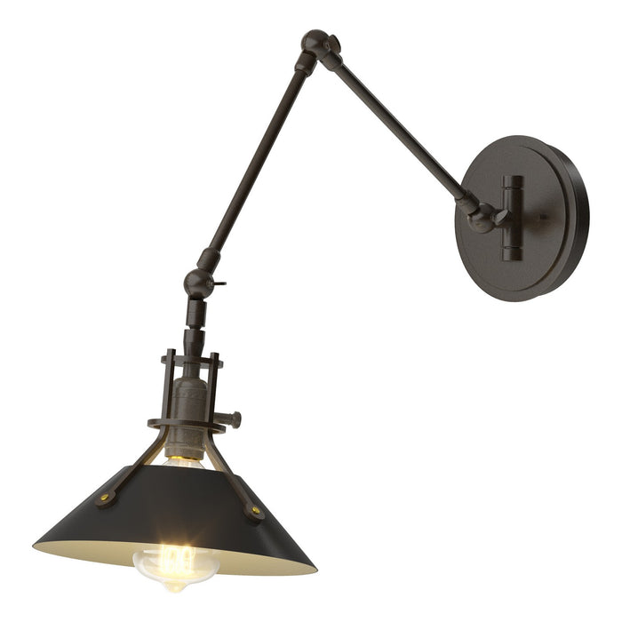 Henry Sconce in Oil Rubbed Bronze with Black Accent - 209320-SKT-14-10 by Hubbardton Forge