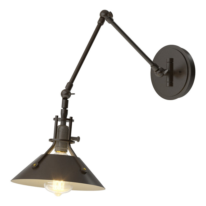 Henry Sconce in Oil Rubbed Bronze with Oil Rubbed Bronze Accent - 209320-SKT-14-14 by Hubbardton Forge