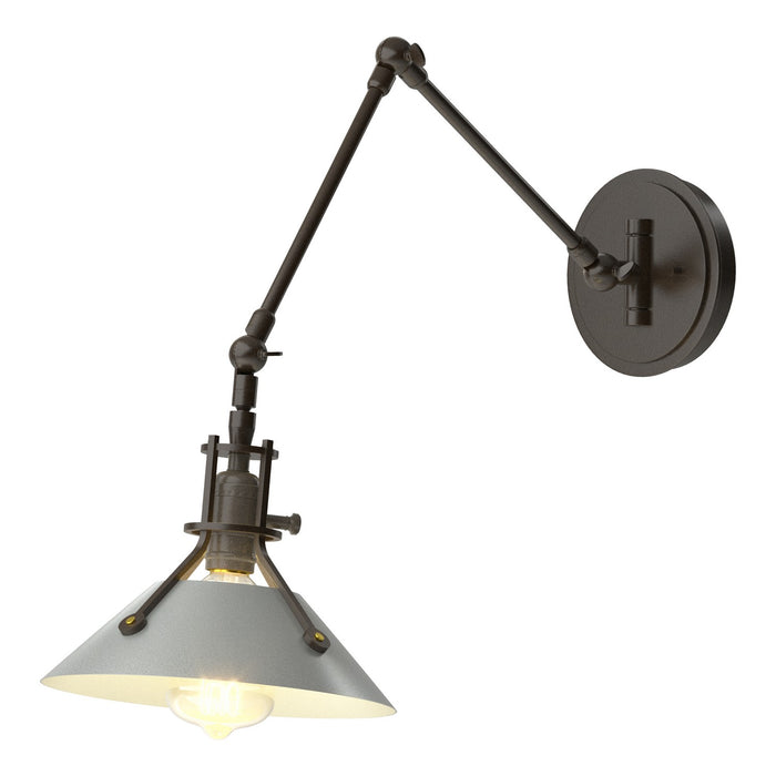 Henry Sconce in Oil Rubbed Bronze with Vintage Platinum Accent - 209320-SKT-14-82 by Hubbardton Forge