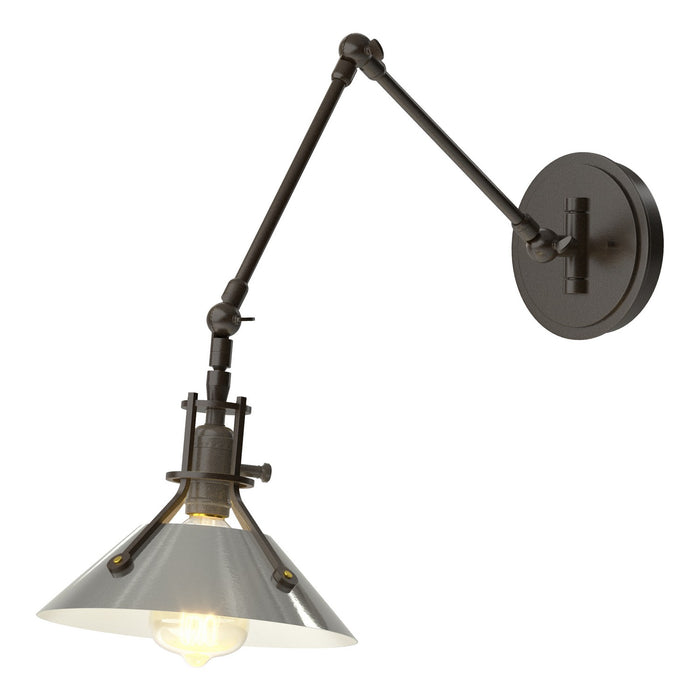 Henry Sconce in Oil Rubbed Bronze with Sterling Accent - 209320-SKT-14-85 by Hubbardton Forge