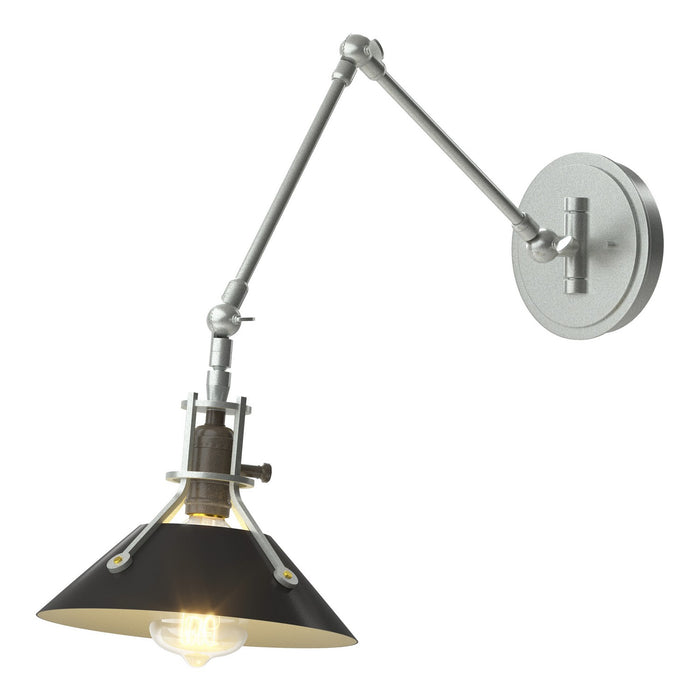 Henry Sconce in Vintage Platinum with Black Accent - 209320-SKT-82-10 by Hubbardton Forge