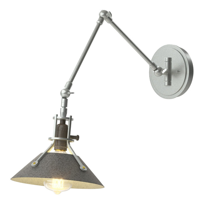 Henry Sconce in Vintage Platinum with Natural Iron Accent - 209320-SKT-82-20 by Hubbardton Forge