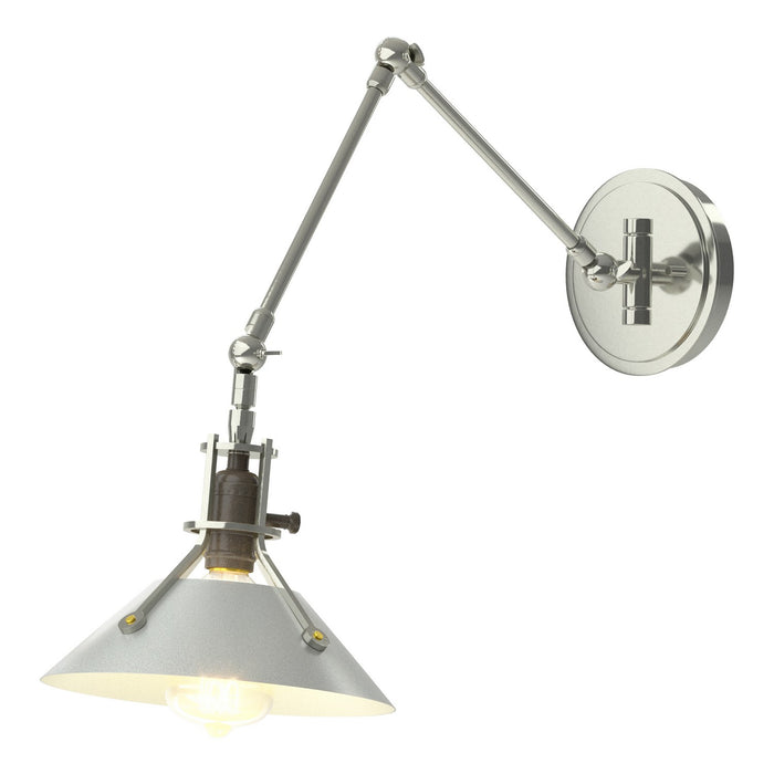 Henry Sconce in Sterling with Vintage Platinum Accent - 209320-SKT-85-82 by Hubbardton Forge