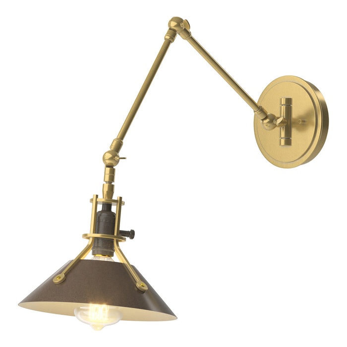 Henry Sconce in Modern Brass with Bronze Accent - 209320-SKT-86-05 by Hubbardton Forge