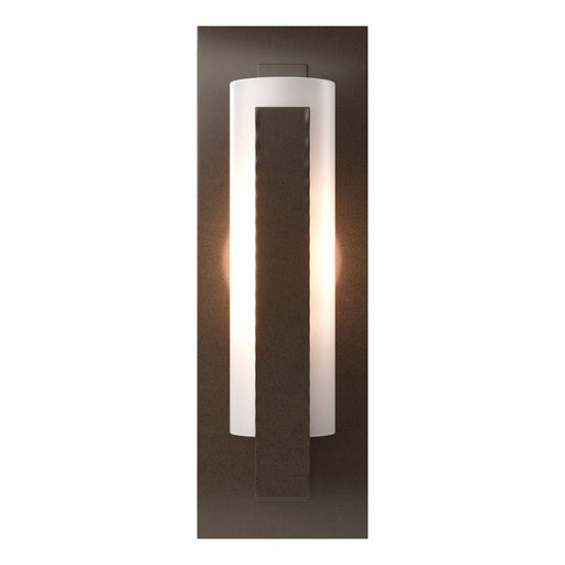 Forged Vertical Bar Sconce - Steel Backplate in Bronze - 217185-SKT-05-GG0065 by Hubbardton Forge