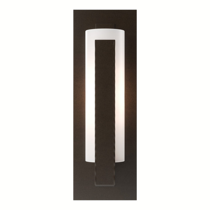 Forged Vertical Bar Sconce - Steel Backplate in Oil Rubbed Bronze - 217185-SKT-14-GG0065 by Hubbardton Forge