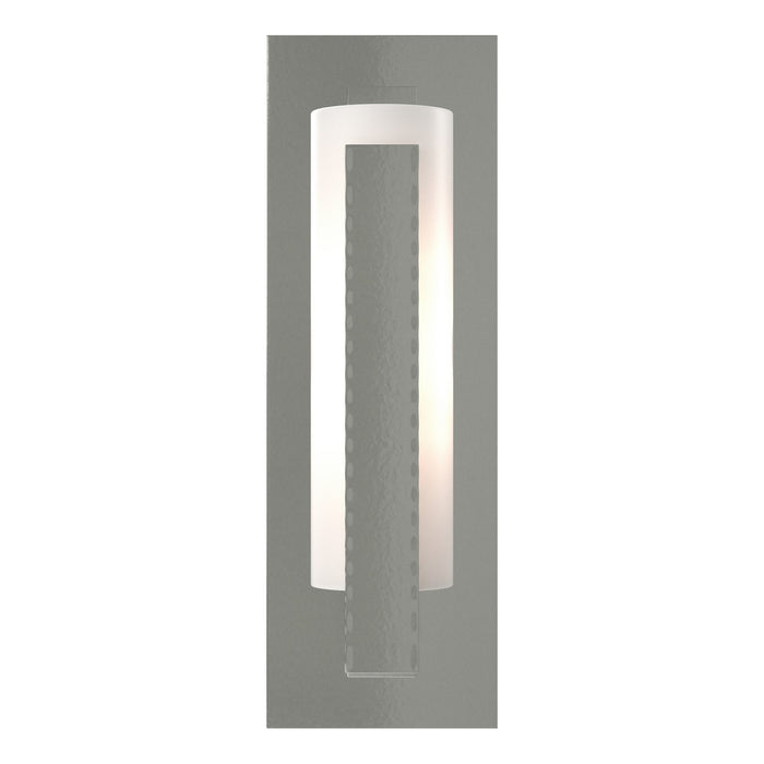 Forged Vertical Bar Sconce - Steel Backplate in Sterling - 217185-SKT-85-GG0065 by Hubbardton Forge