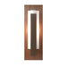 Forged Vertical Bar Sconce - Cherry or Copper Backplate in Bronze - 217186-SKT-05-CH-GG0065 by Hubbardton Forge