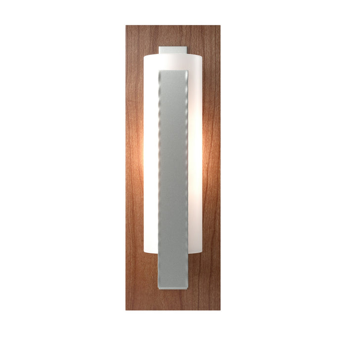 Forged Vertical Bar Sconce - Cherry or Copper Backplate in Vintage Platinum - 217186-SKT-82-CH-GG0065 by Hubbardton Forge