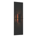 Aperture Vertical Sconce in Black - 217520-SKT-10-ZB0273 by Hubbardton Forge