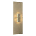 Aperture Vertical Sconce in Soft Gold - 217520-SKT-84-BB0273 by Hubbardton Forge