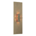 Aperture Vertical Sconce in Soft Gold - 217520-SKT-84-ZB0273 by Hubbardton Forge