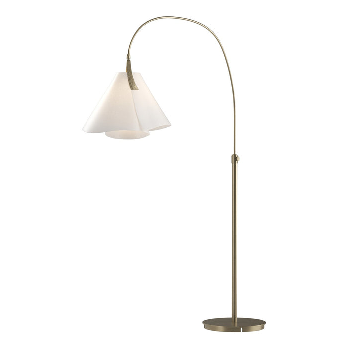 Mobius Arc Floor Lamp in Soft Gold - 234505-SKT-84-SH1992 by Hubbardton Forge