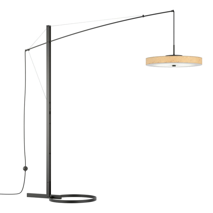 Disq Arc LED Floor Lamp in Black - 234510-LED-10-SG1970 by Hubbardton Forge