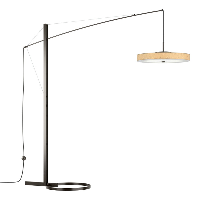 Disq Arc LED Floor Lamp in Oil Rubbed Bronze - 234510-LED-14-SG1970 by Hubbardton Forge