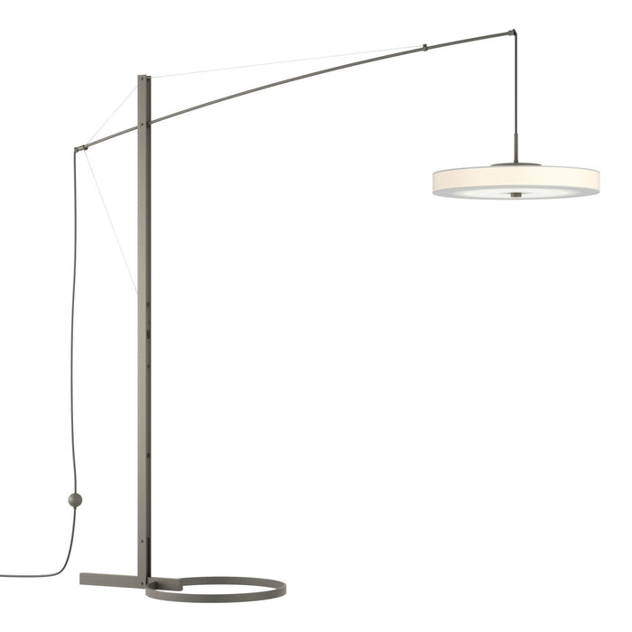 Disq Arc LED Floor Lamp in Natural Iron - 234510-LED-20-SH1970 by Hubbardton Forge