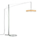 Disq Arc LED Floor Lamp in Vintage Platinum - 234510-LED-82-SG1970 by Hubbardton Forge