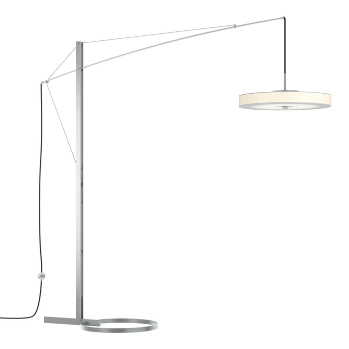 Disq Arc LED Floor Lamp in Vintage Platinum - 234510-LED-82-SH1970 by Hubbardton Forge