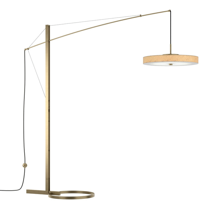 Disq Arc LED Floor Lamp in Soft Gold - 234510-LED-84-SG1970 by Hubbardton Forge