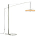 Disq Arc LED Floor Lamp in Sterling - 234510-LED-85-SG1970 by Hubbardton Forge