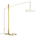 Disq Arc LED Floor Lamp in Modern Brass - 234510-LED-86-SH1970 by Hubbardton Forge