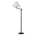 Simple Lines Swing Arm Floor Lamp in Black - 242050-SKT-10-SF1555 by Hubbardton Forge