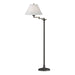 Simple Lines Swing Arm Floor Lamp in Natural Iron - 242050-SKT-20-SF1555 by Hubbardton Forge