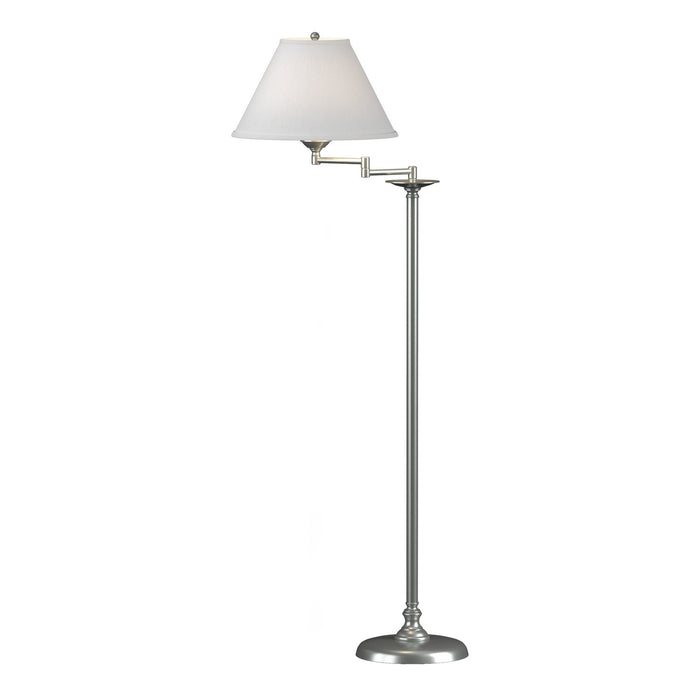 Simple Lines Swing Arm Floor Lamp in Vintage Platinum - 242050-SKT-82-SF1555 by Hubbardton Forge