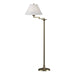 Simple Lines Swing Arm Floor Lamp in Soft Gold - 242050-SKT-84-SF1555 by Hubbardton Forge