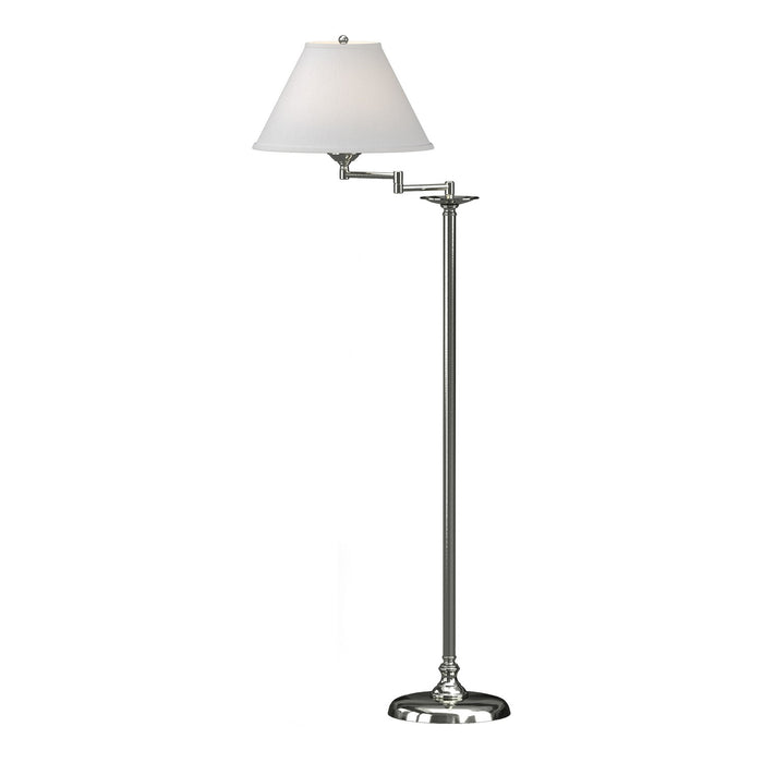 Simple Lines Swing Arm Floor Lamp in Sterling - 242050-SKT-85-SF1555 by Hubbardton Forge