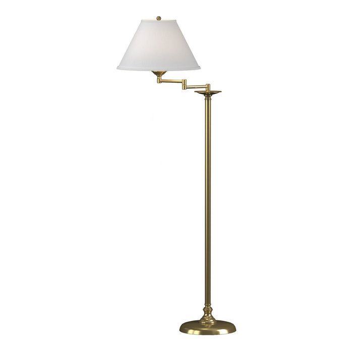 Simple Lines Swing Arm Floor Lamp in Modern Brass - 242050-SKT-86-SF1555 by Hubbardton Forge