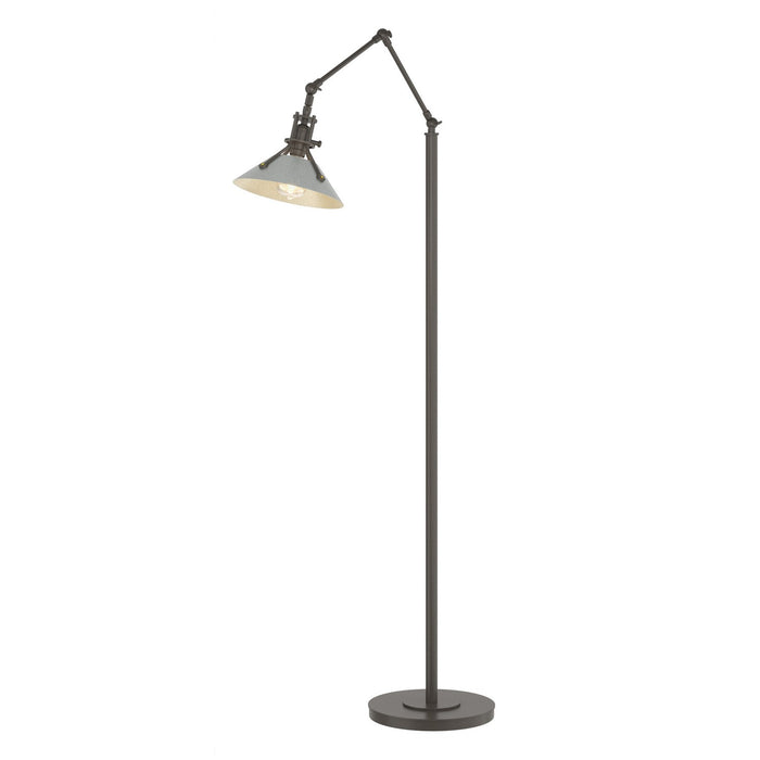 Henry Floor Lamp in Dark Smoke with Vintage Platinum Accent - 242215-SKT-07-82 by Hubbardton Forge