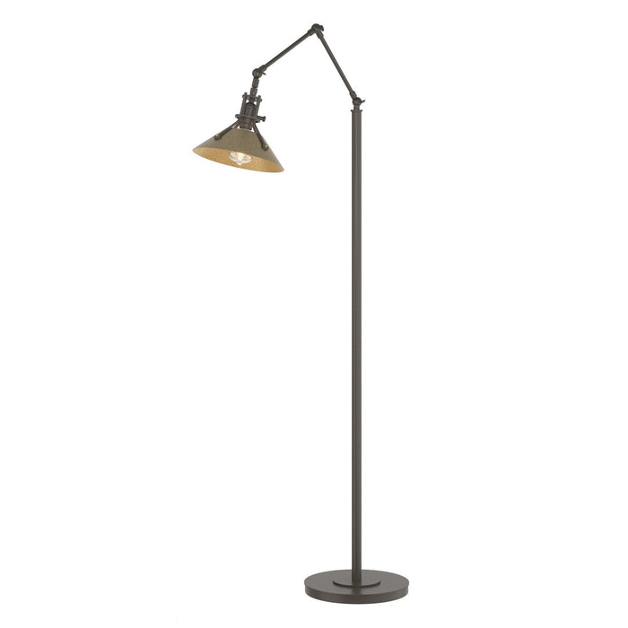 Henry Floor Lamp in Dark Smoke with Soft Gold Accent - 242215-SKT-07-84 by Hubbardton Forge