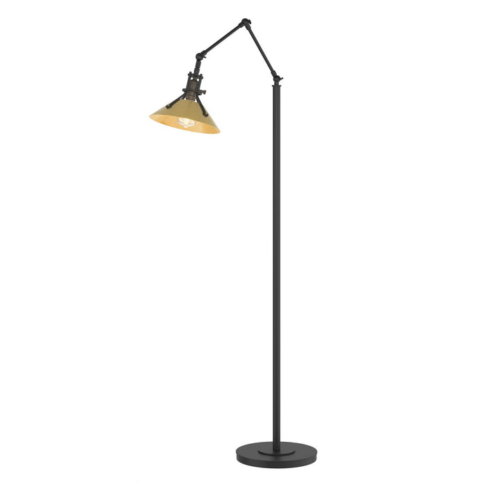 Henry Floor Lamp in Black with Modern Brass Accent - 242215-SKT-10-86 by Hubbardton Forge