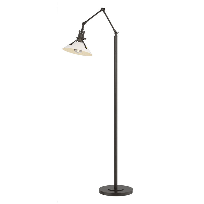 Henry Floor Lamp in Oil Rubbed Bronze with White Accent - 242215-SKT-14-02 by Hubbardton Forge