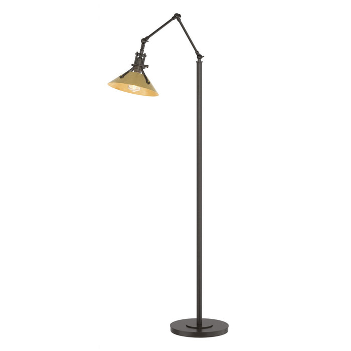 Henry Floor Lamp in Oil Rubbed Bronze with Modern Brass Accent - 242215-SKT-14-86 by Hubbardton Forge