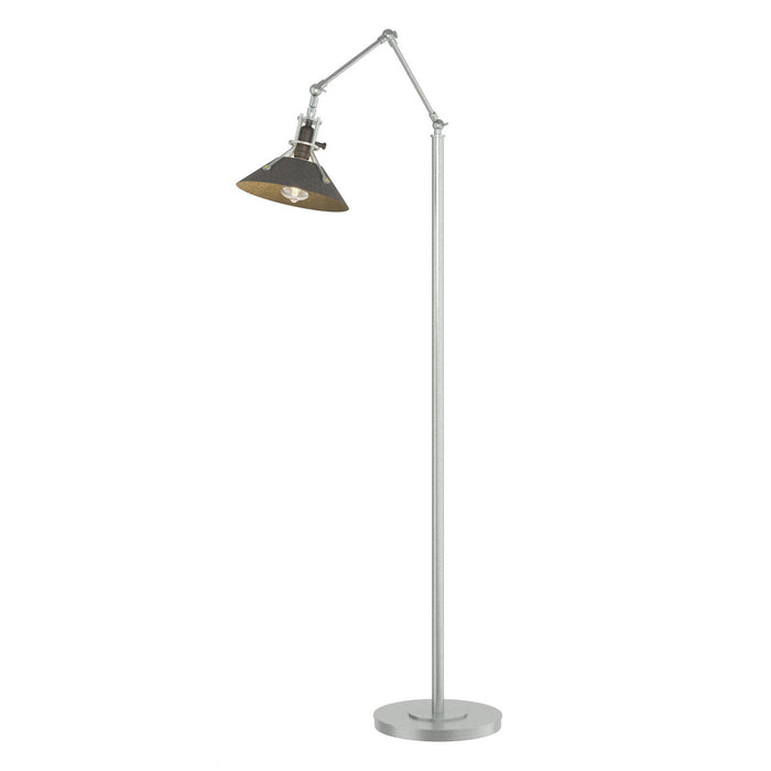 Henry Floor Lamp in Vintage Platinum with Natural Iron Accent - 242215-SKT-82-20 by Hubbardton Forge