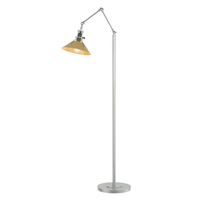 Henry Floor Lamp in Vintage Platinum with Modern Brass Accent - 242215-SKT-82-86 by Hubbardton Forge