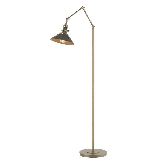 Henry Floor Lamp in Soft Gold with Dark Smoke Accent - 242215-SKT-84-07 by Hubbardton Forge