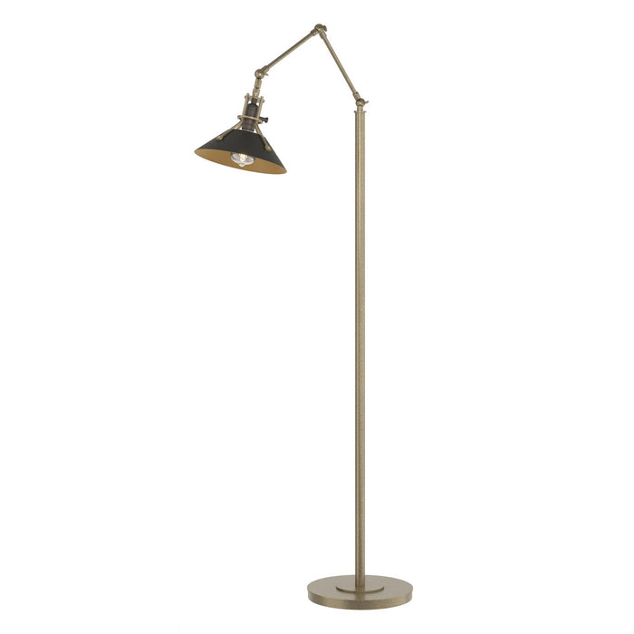 Henry Floor Lamp in Soft Gold with Black Accent - 242215-SKT-84-10 by Hubbardton Forge