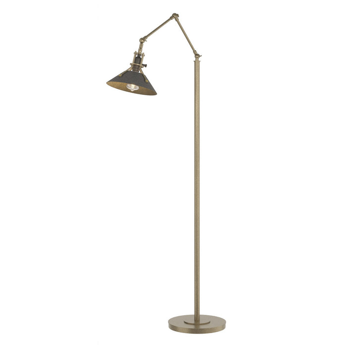 Henry Floor Lamp in Soft Gold with Natural Iron Accent - 242215-SKT-84-20 by Hubbardton Forge