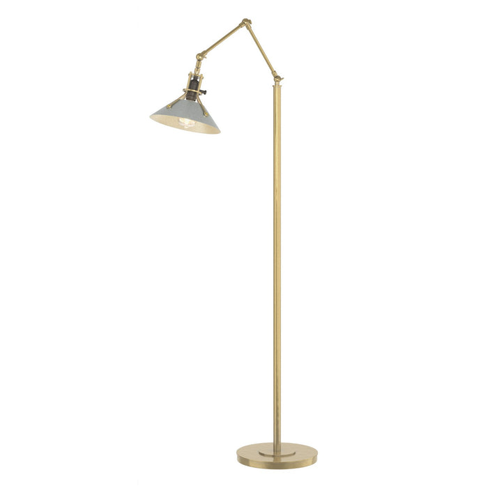 Henry Floor Lamp in Modern Brass with Vintage Platinum Accent - 242215-SKT-86-82 by Hubbardton Forge