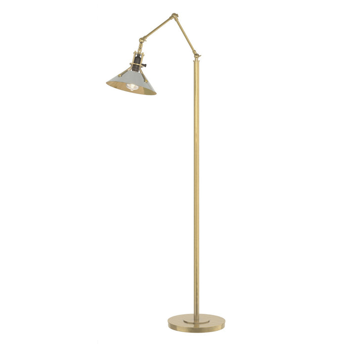 Henry Floor Lamp in Modern Brass with Sterling Accent - 242215-SKT-86-85 by Hubbardton Forge